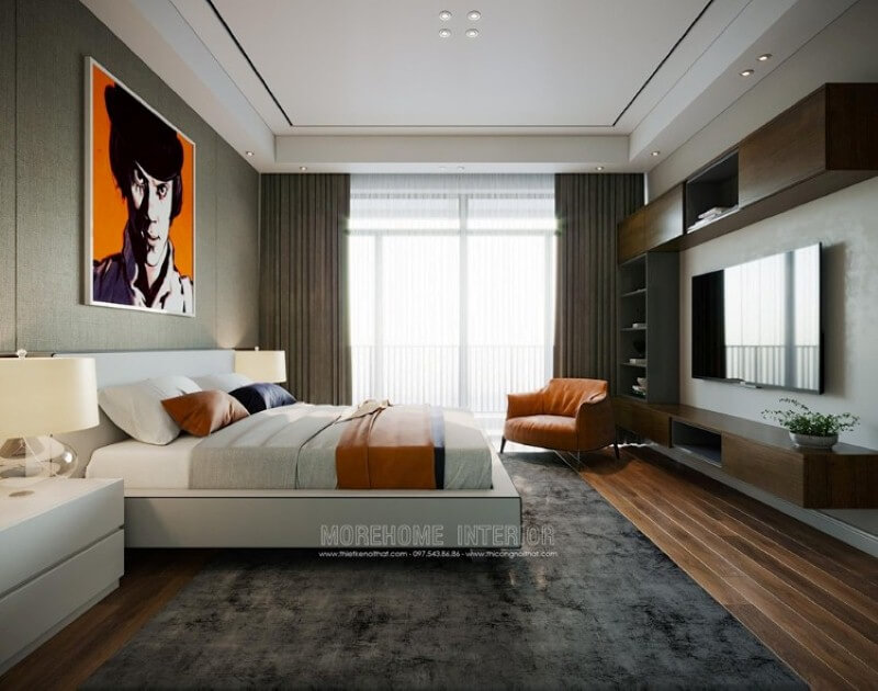 Trang trí nội thất phòng ngủ nổi bật với chất liệu gỗ công nghiệp An Cường sang trọng, hiện đại Thiết kế nội thất biệt thự
